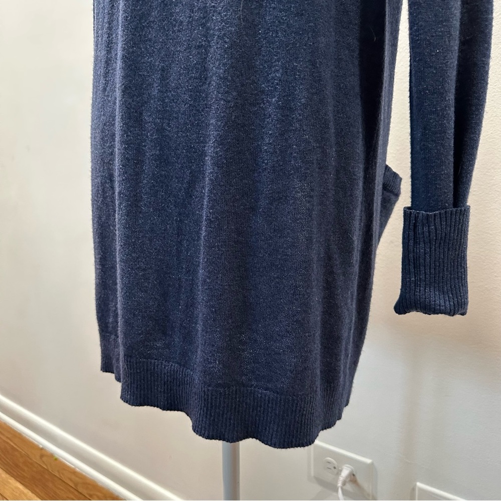 Fat Face Cashmere Wool Blend Blue Long Open Cardigan Women’s size 10 - Picture 9 of 9
